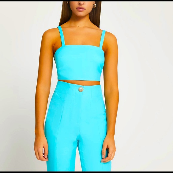 River Island square neck crop top - Picture 3 of 4